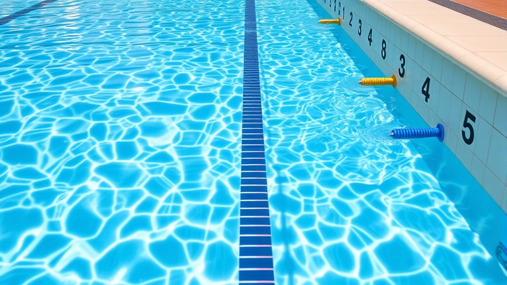 top pool depth markers