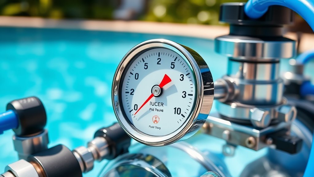 top pool filter pressure gauges