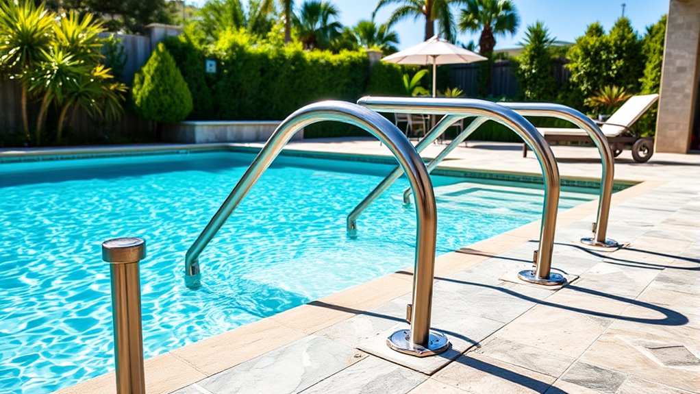 top pool handrails for safety