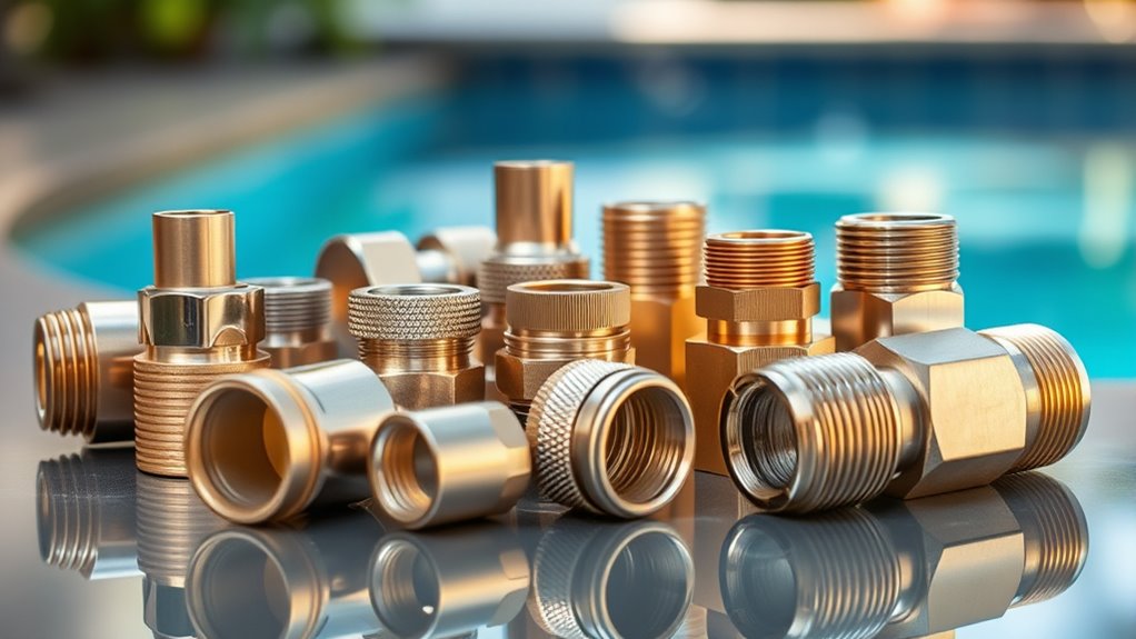 top pool heater fittings