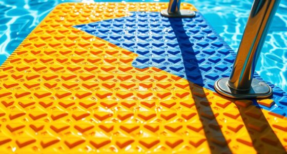 top pool ladder safety mats