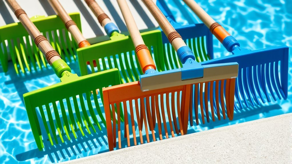 top pool leaf rakes