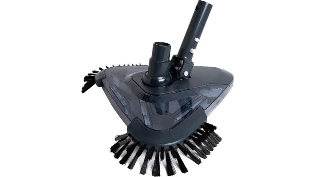 triangular pool vacuum head