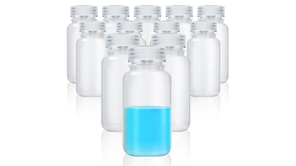 twelve 16oz sample bottles