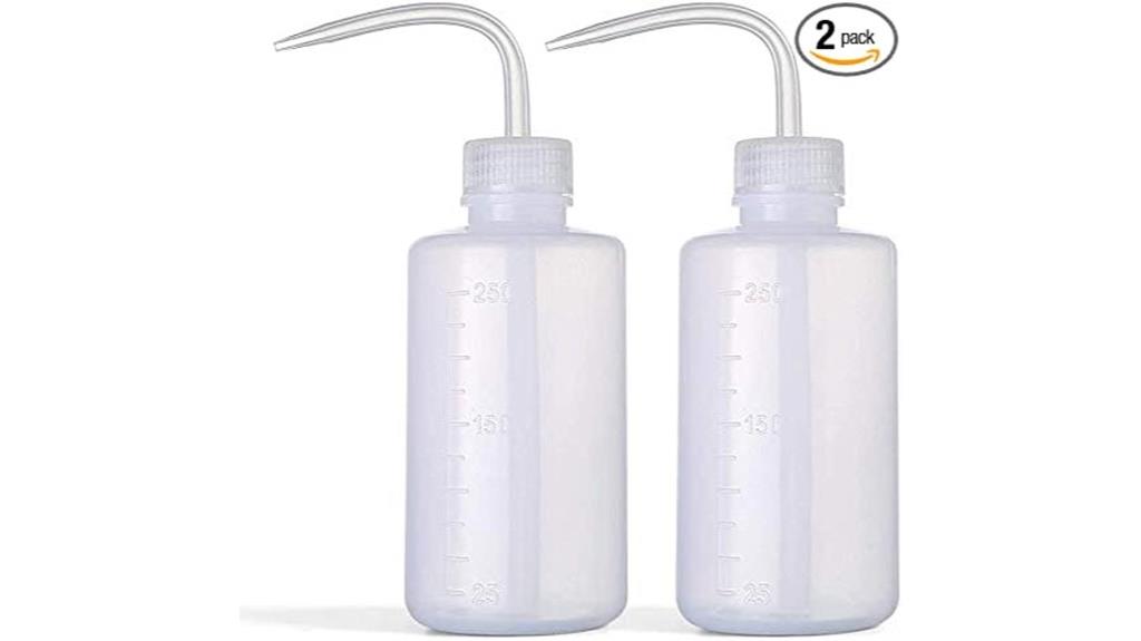two 250ml wash bottles