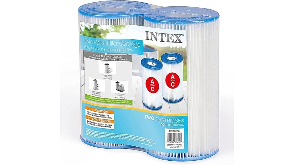 two pack intex filter cartridges