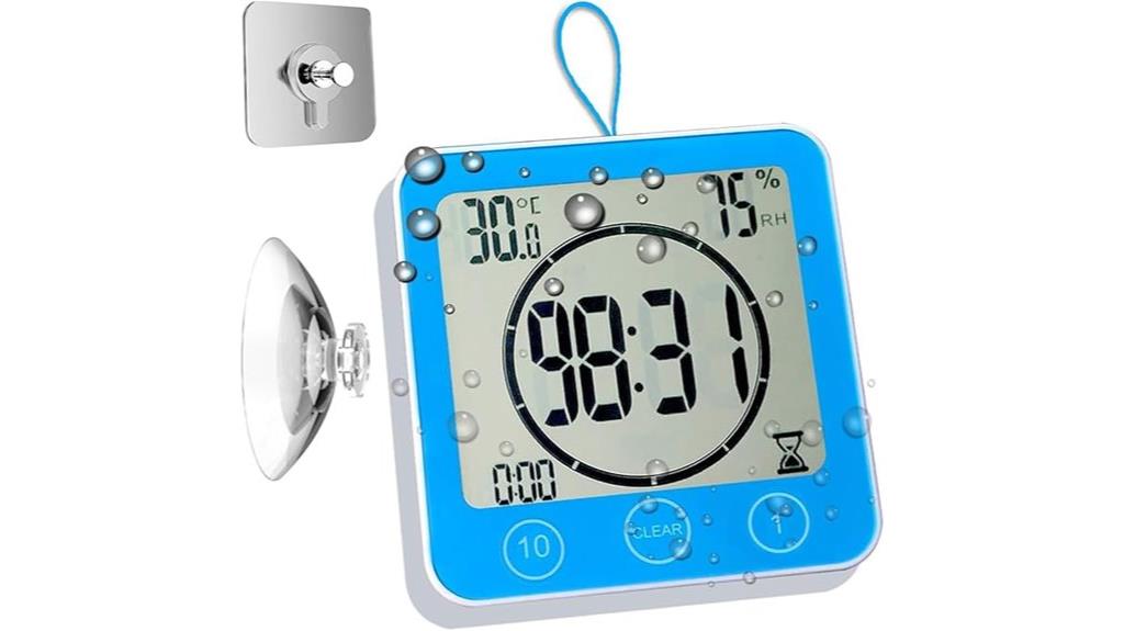 waterproof digital clock