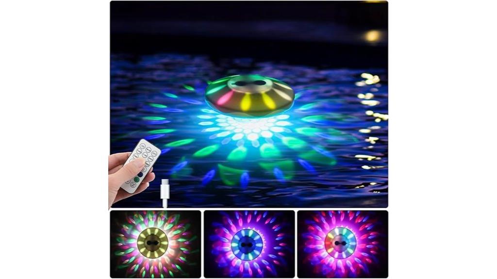 waterproof floating pool light