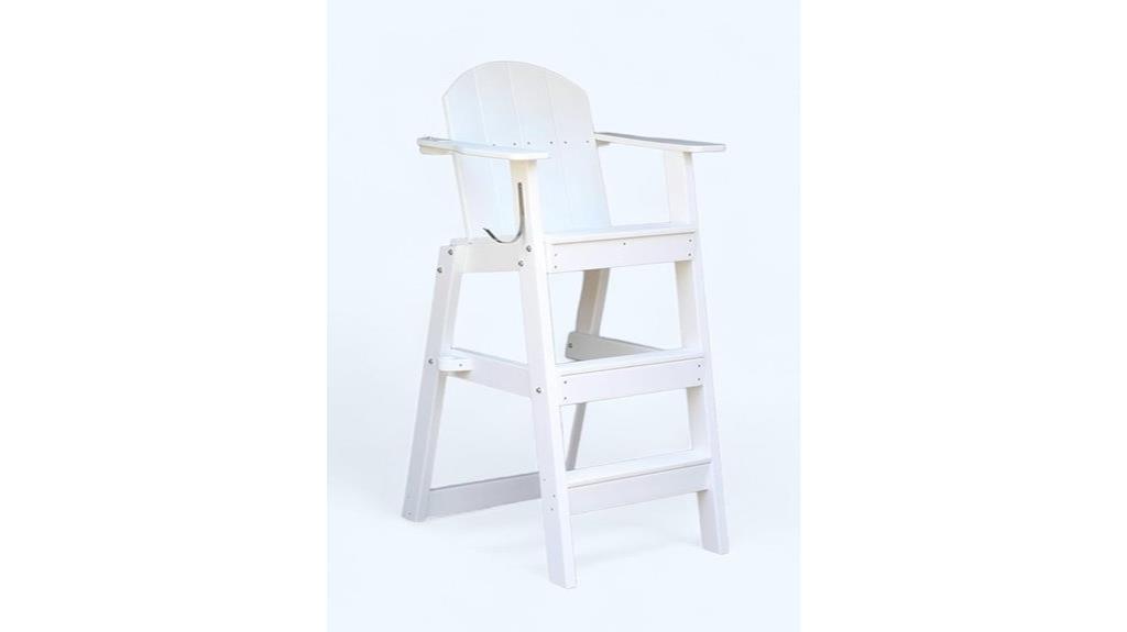 white lifeguard chair two step