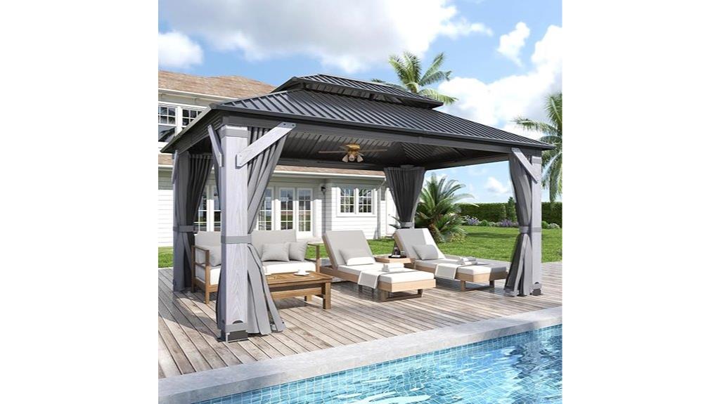 wooden outdoor gazebo