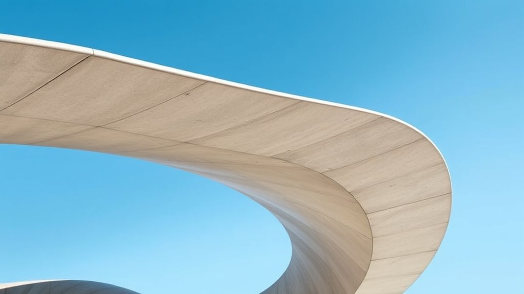 durable efficient curved structures