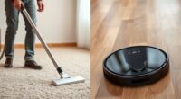 manual and automatic vacuuming