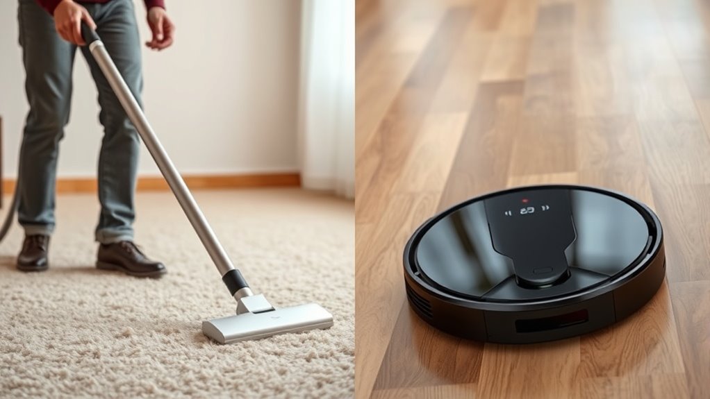 manual and automatic vacuuming