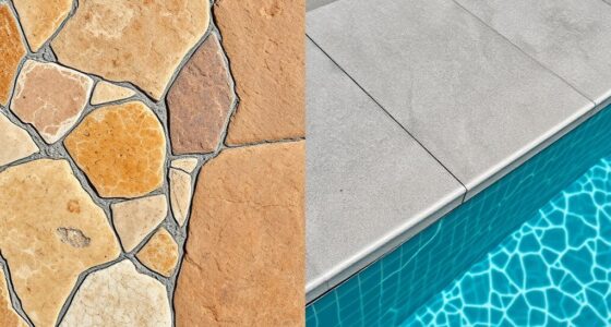 natural vs manufactured pool stone