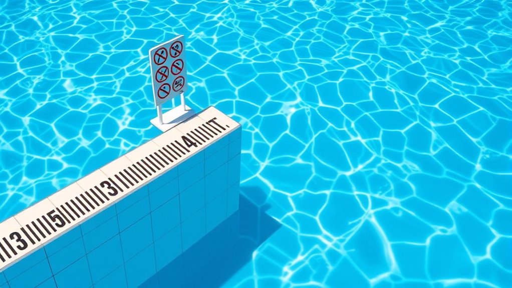pool depth signage standards