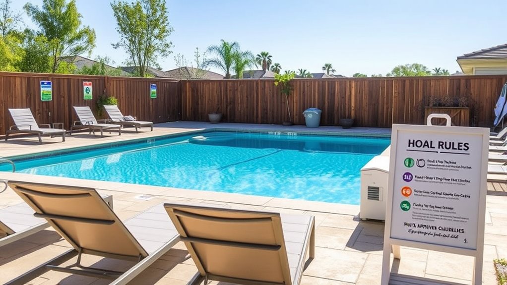 pool hoa rules compliance