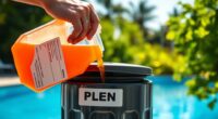 proper pool chemical disposal