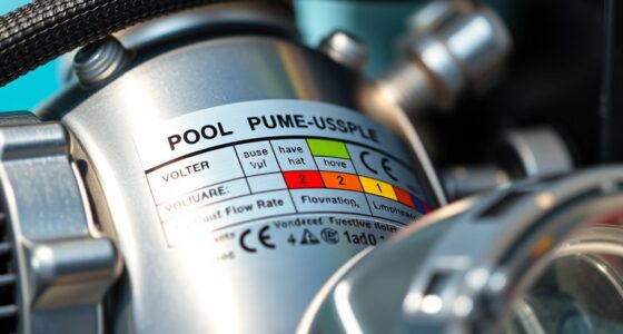 reading pool equipment labels