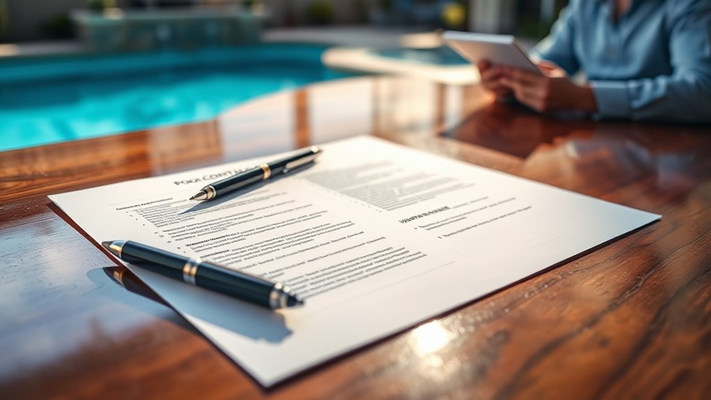 understand pool contract warranties