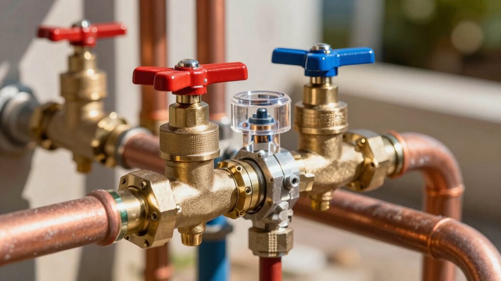 bypass valves regulate water flow