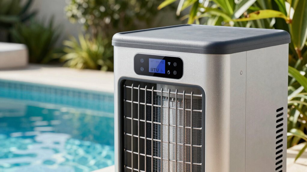 calculate pool heater size