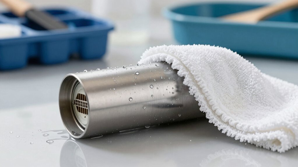 clean rinse brush maintain