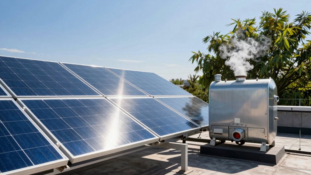 hybrid solar gas heating