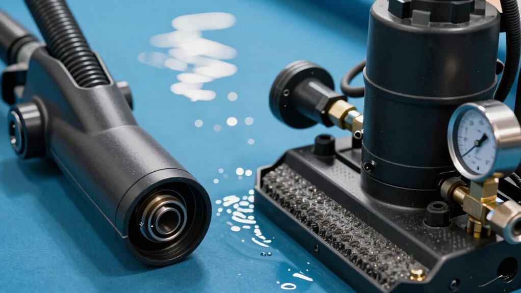 hydraulic pressure controls cleaning