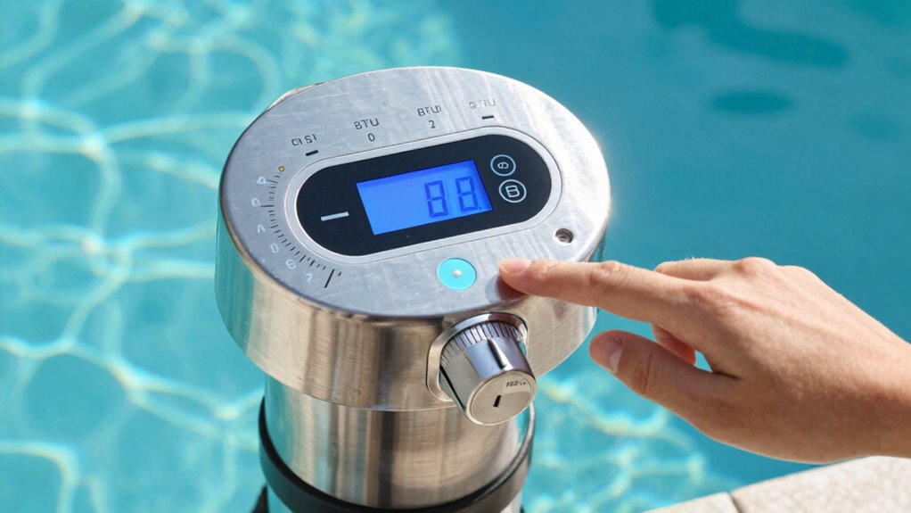 maintain pool heater efficiency