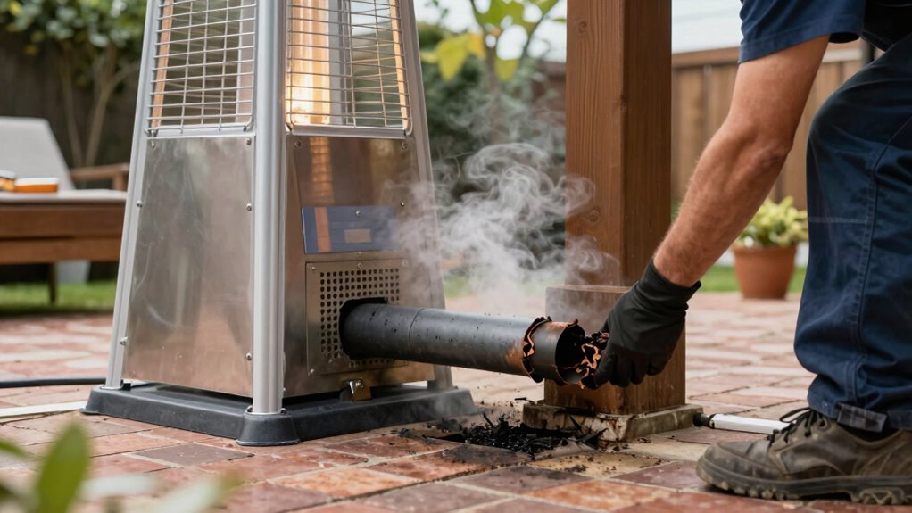 outdoor heater venting errors