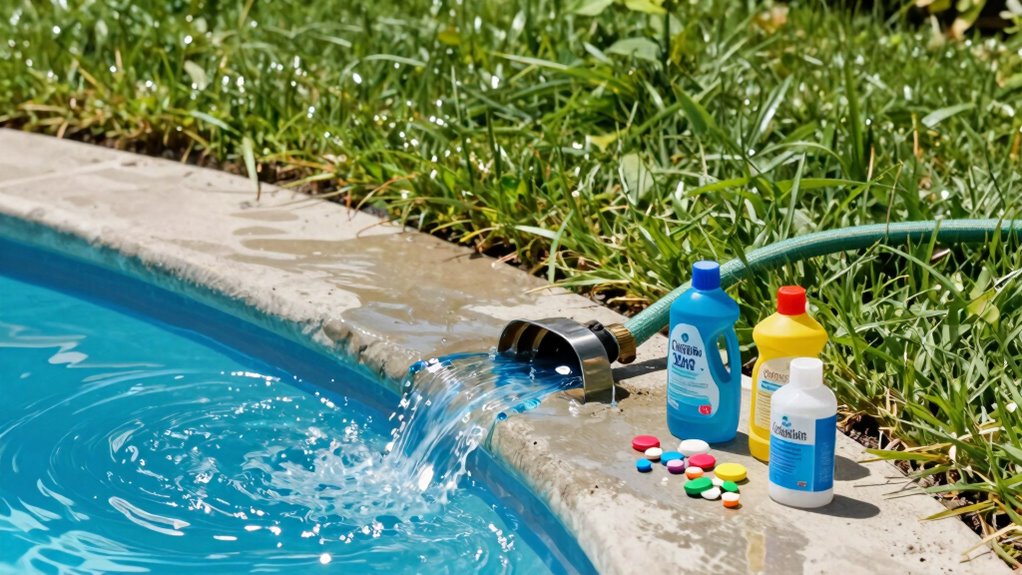 pool chemicals contaminate waterways