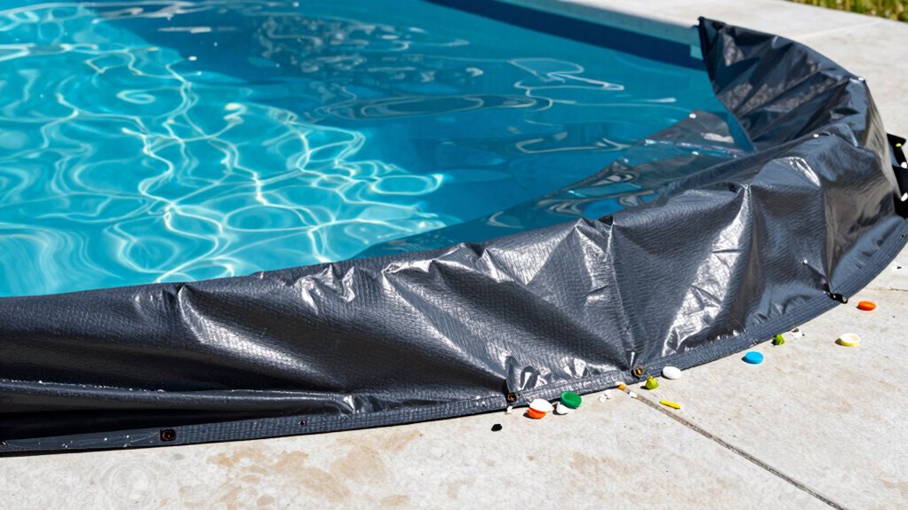 pool covers plastic shedding