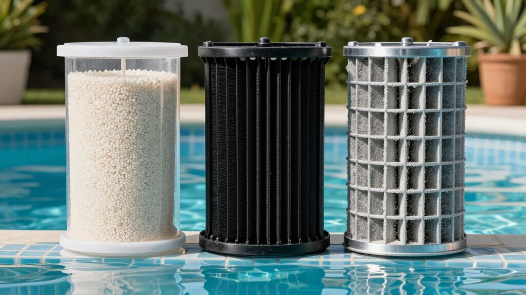 pool filter particle removal