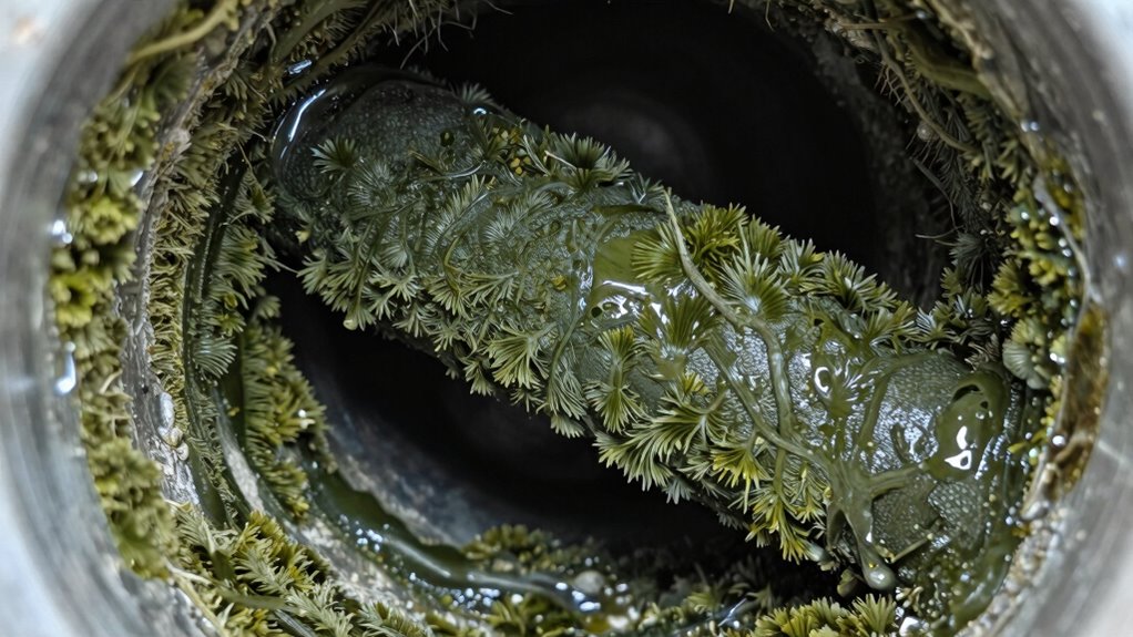 pool plumbing biofilm buildup