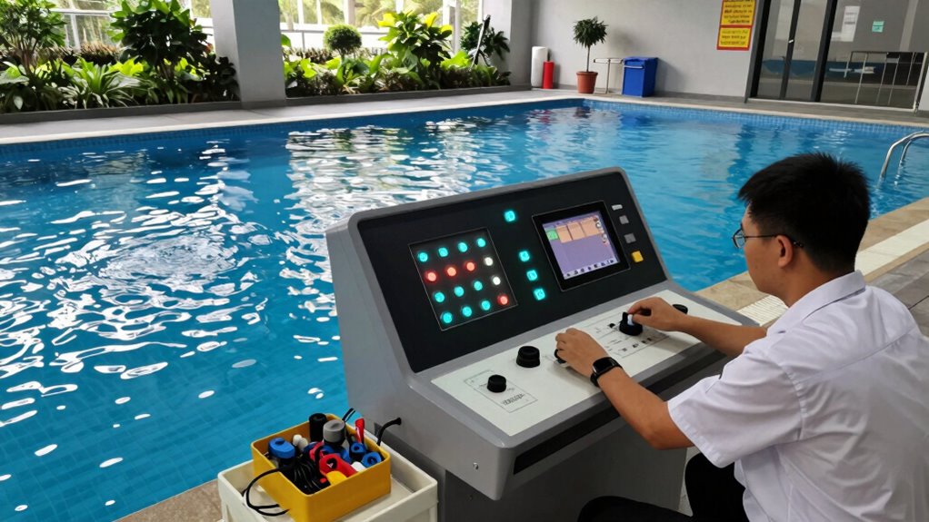 pool system calibration and setup