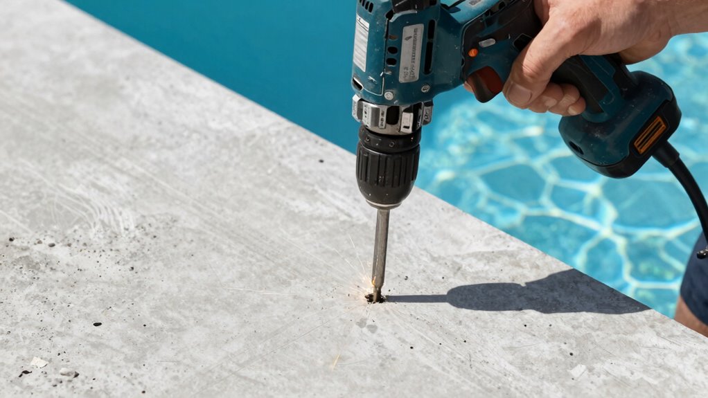 prepare mark drill secure