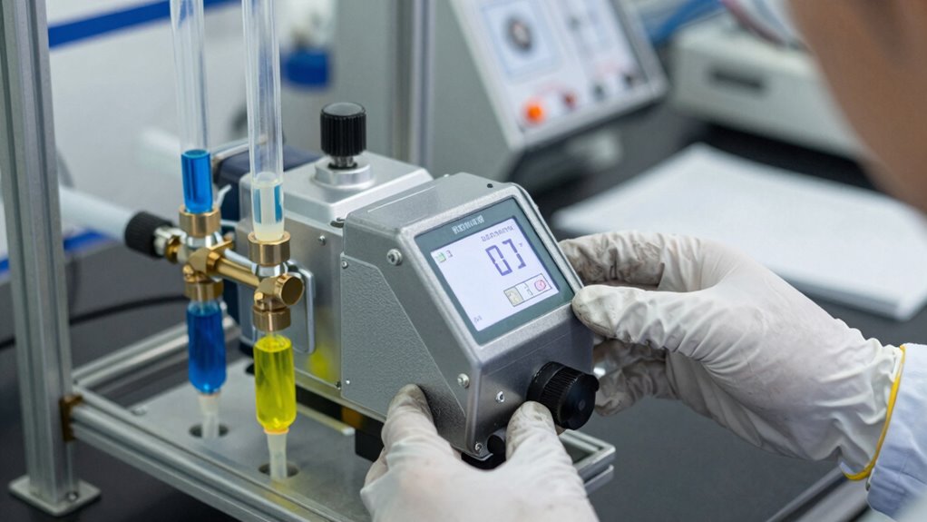 prepare pump and chemicals