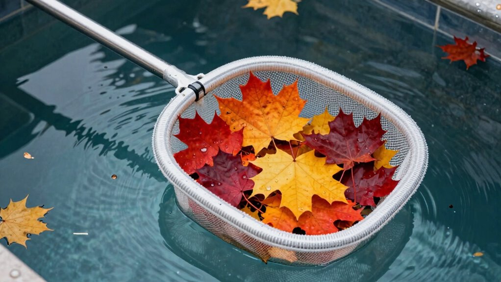 prepare skimmer for debris