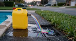 prevent pool chemical runoff