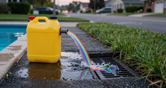 prevent pool chemical runoff