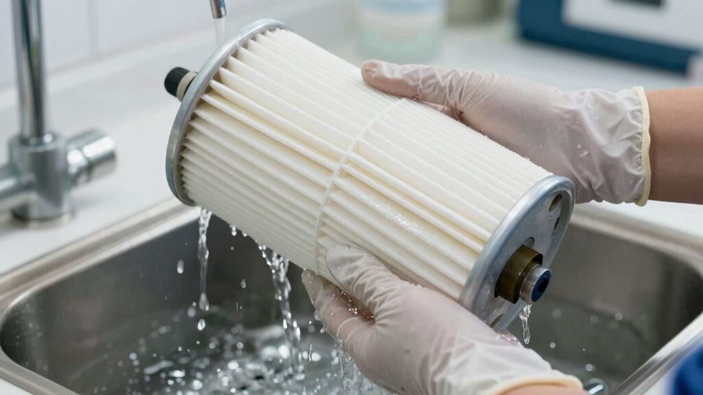 proper cartridge filter degreasing