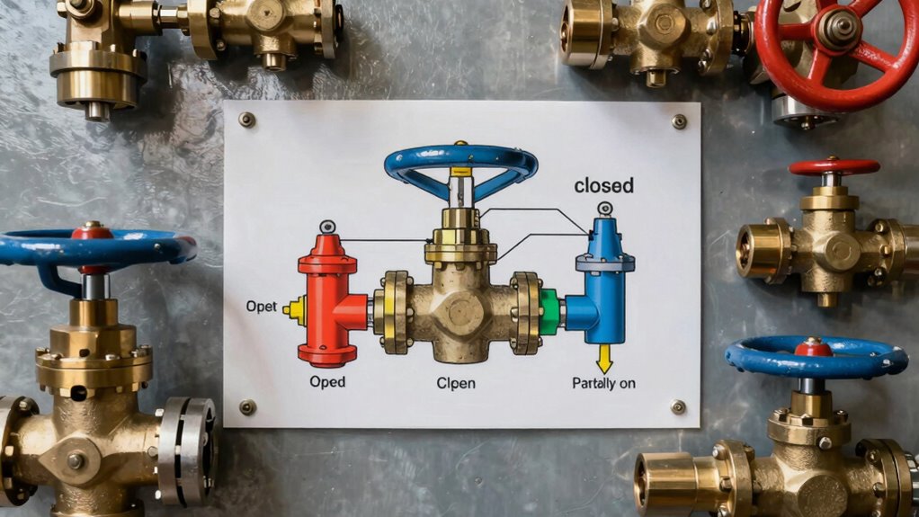proper valve positioning ensures safety