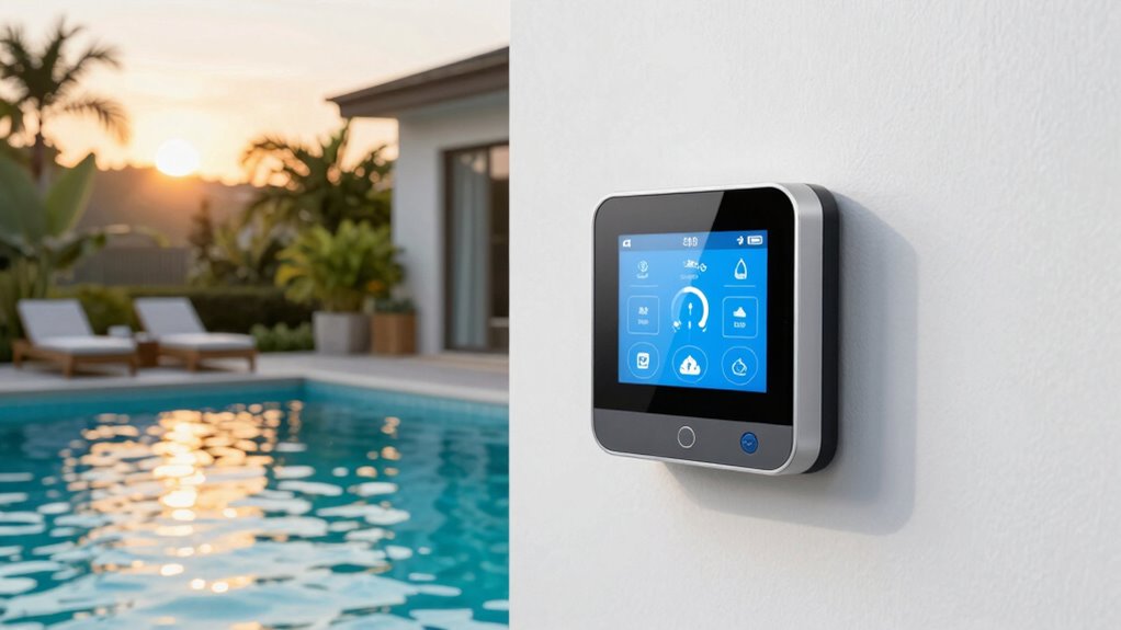 remote control pool temperature