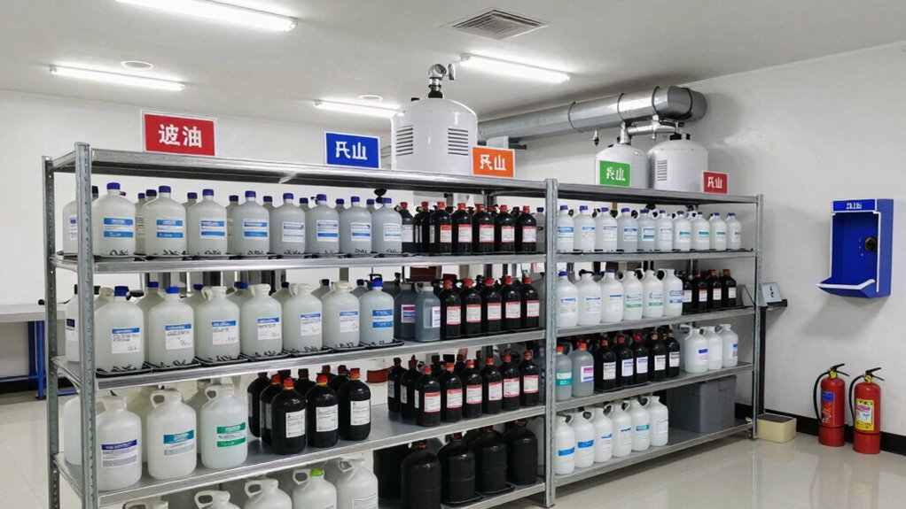 separate chemicals safely properly