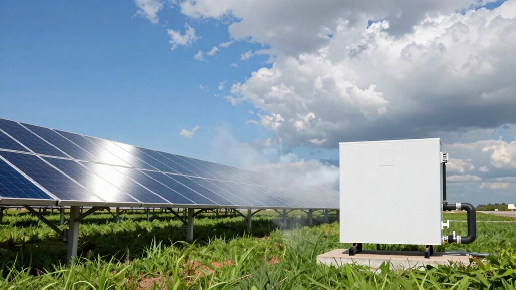 solar reduces long term emissions