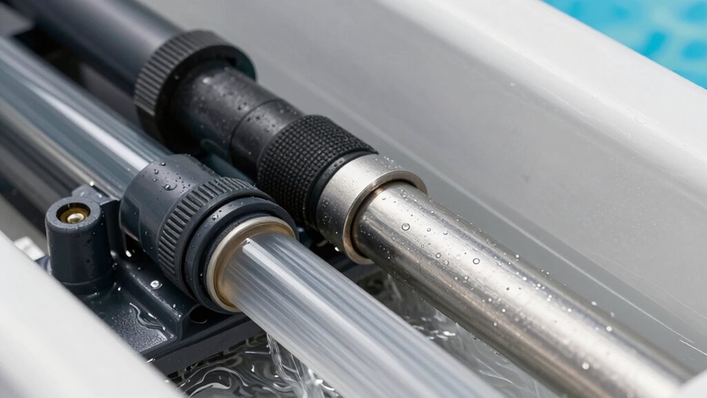 water flow and vacuum mechanisms