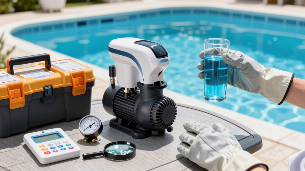 monthly pool equipment maintenance