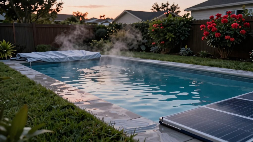 optimize pool heat retention