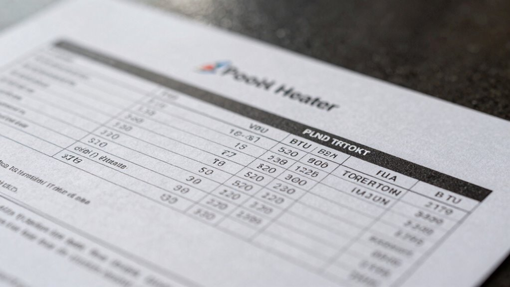 pool heater specifications essentials