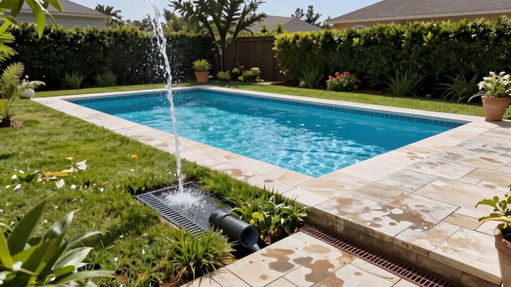 pool runoff and drainage